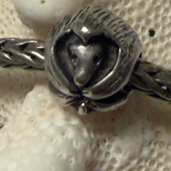 Trollbeads Porcupine Sterling Silver Bead Retired 2018 - Picture 2 of 7
